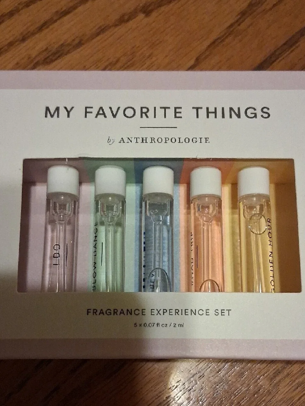 Anthropologie Pastel Mini Fragrance Set - Pink, Green, Blue, Peach, Yellow - Picture 2 of 5